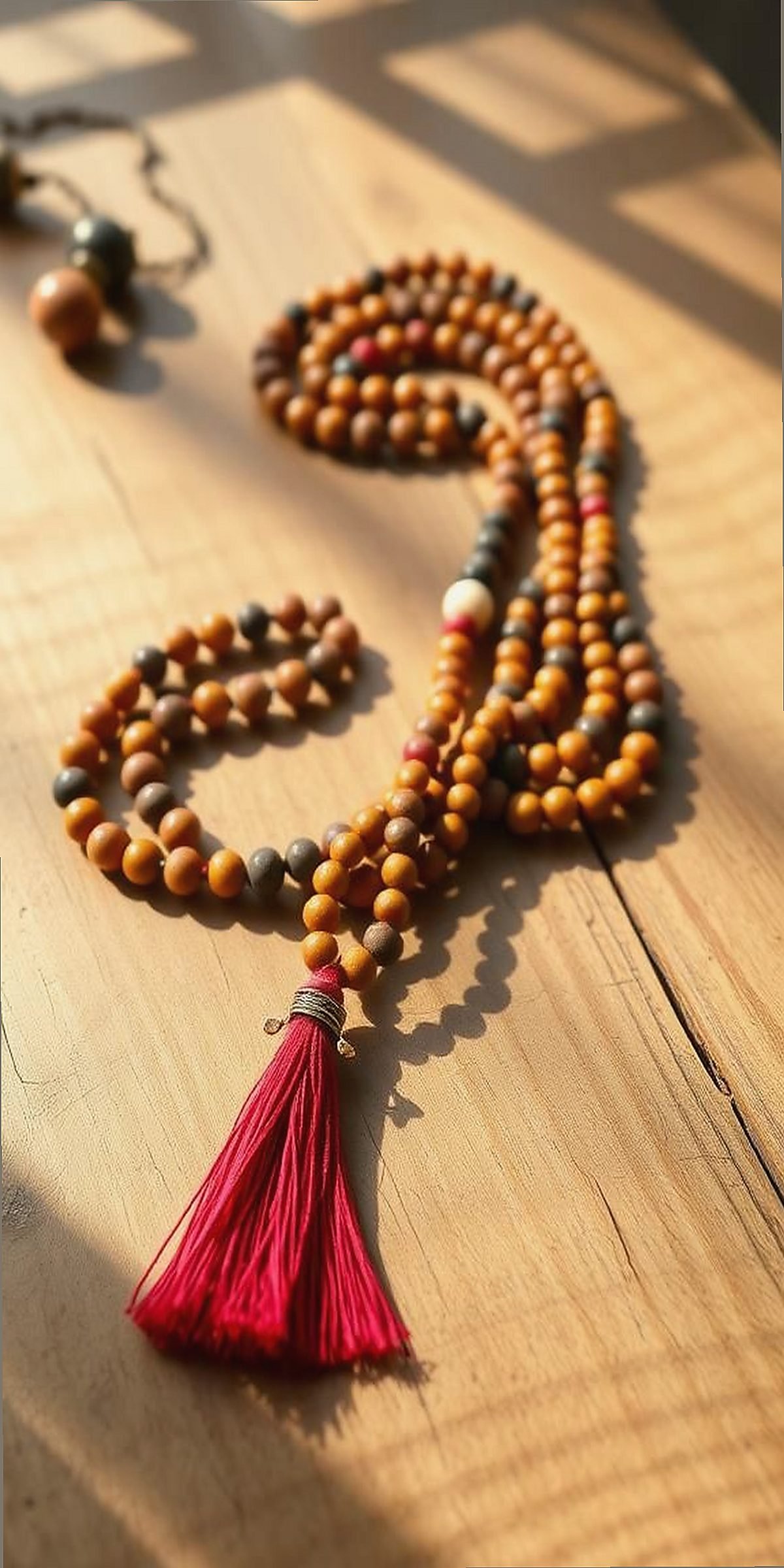 Beaded Tassel Necklace For Boho Elegance