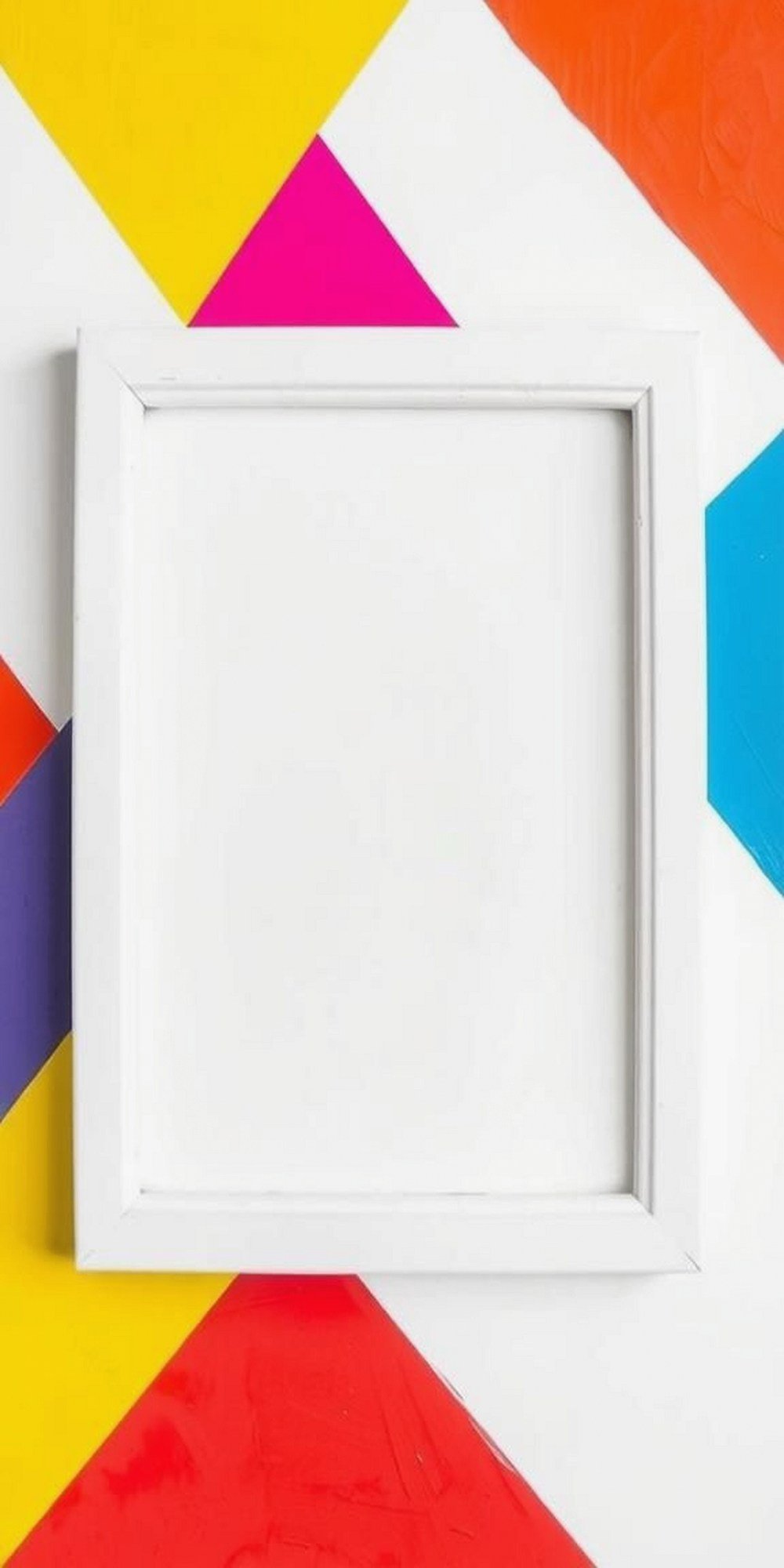 Geometric Painted Frame For Modern Flair