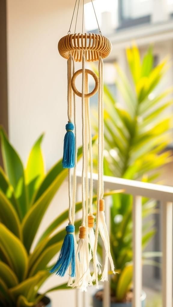 Bamboo And Rattan Boho Breeze Chime