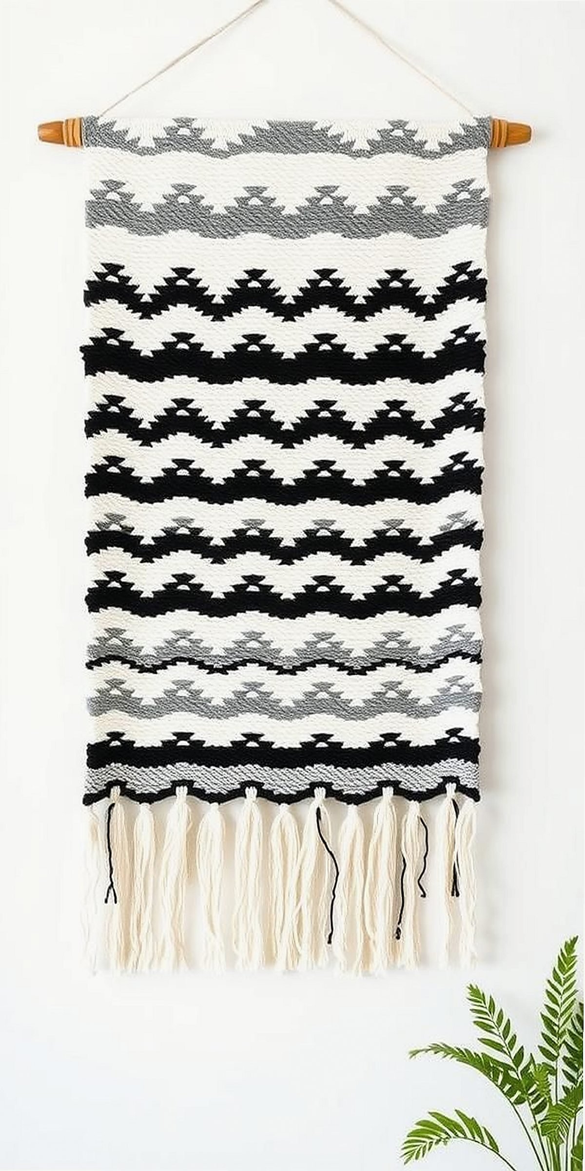 Monochrome Zigzag Pattern For Sleek Elegance