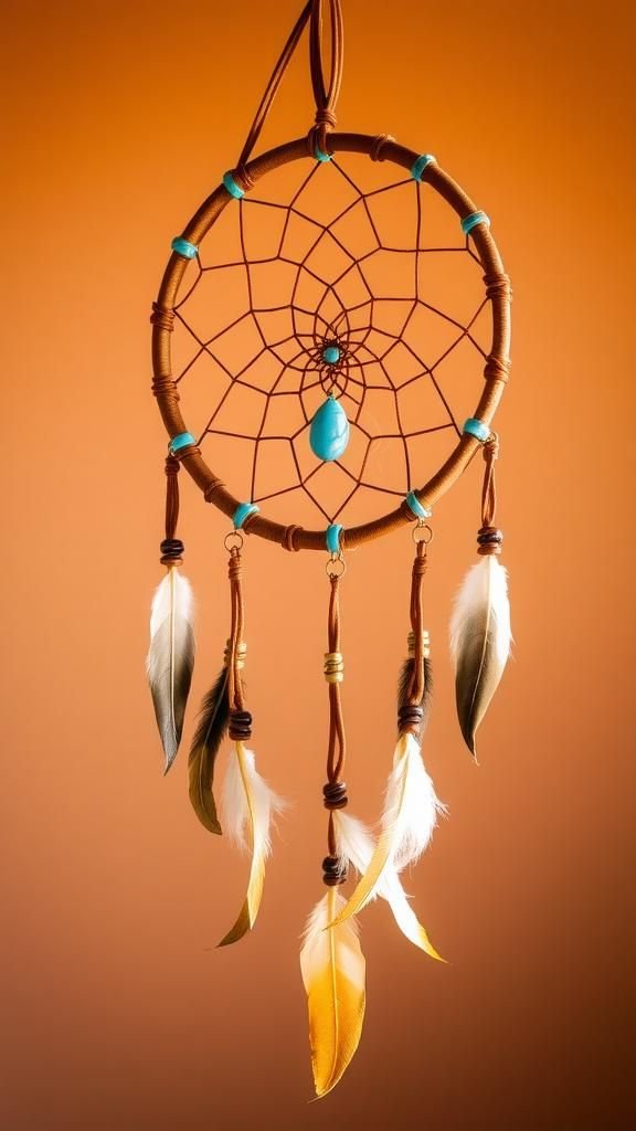 Leather Lacing With Turquoise Desert Notes