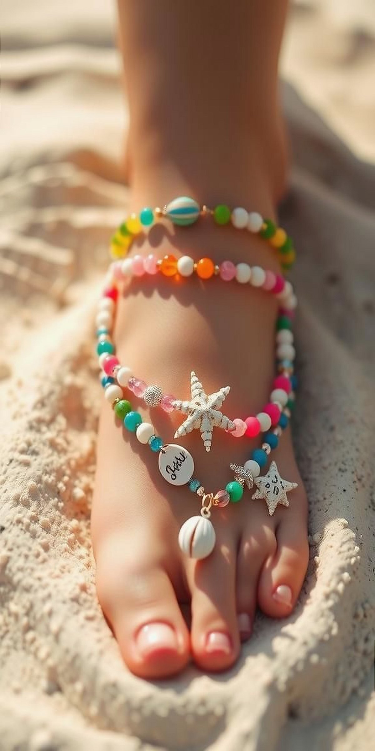 Charming Beaded Anklets Perfect For Summer