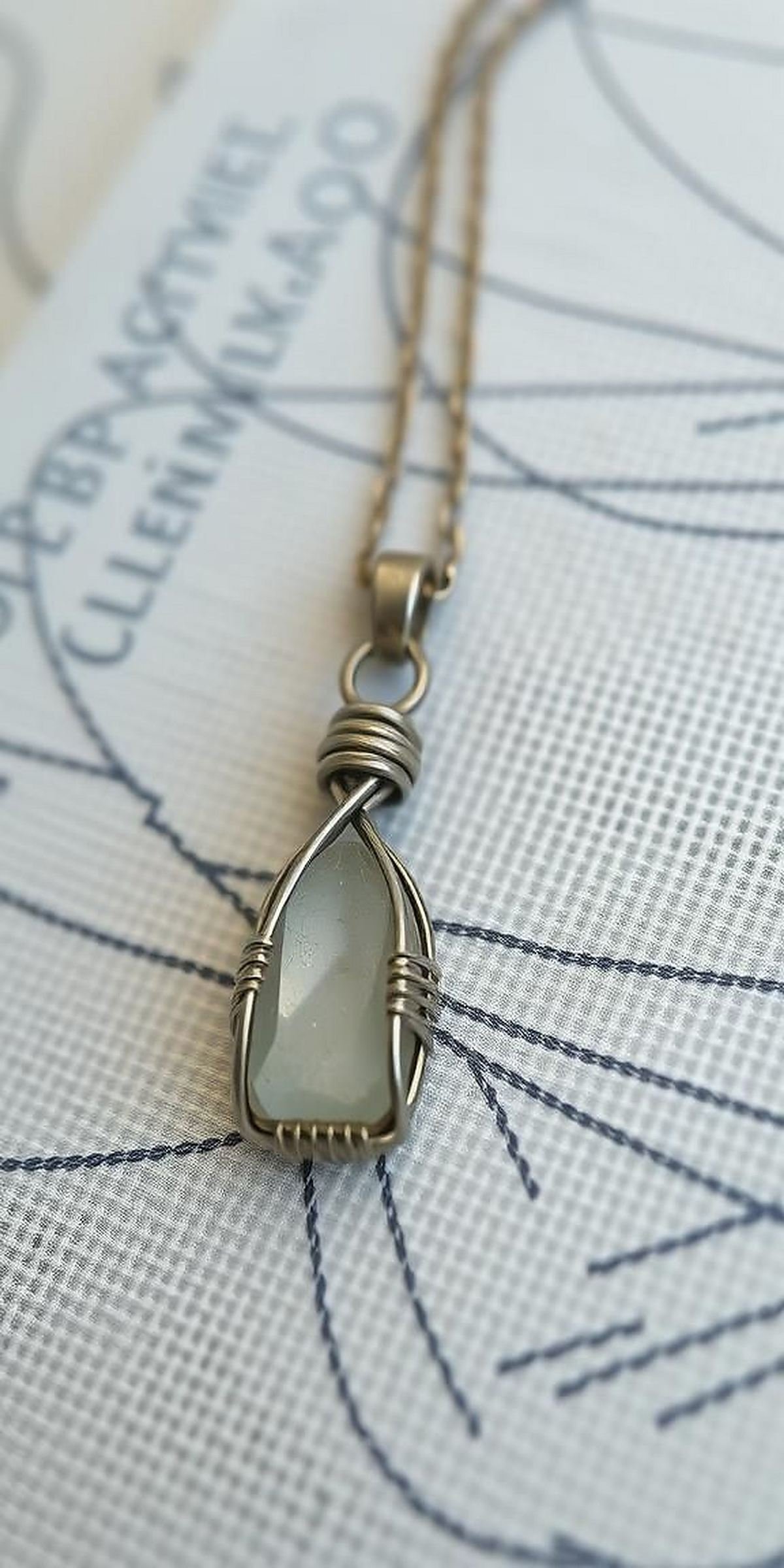 Delicate Wire Wrapped Pendant Necklaces