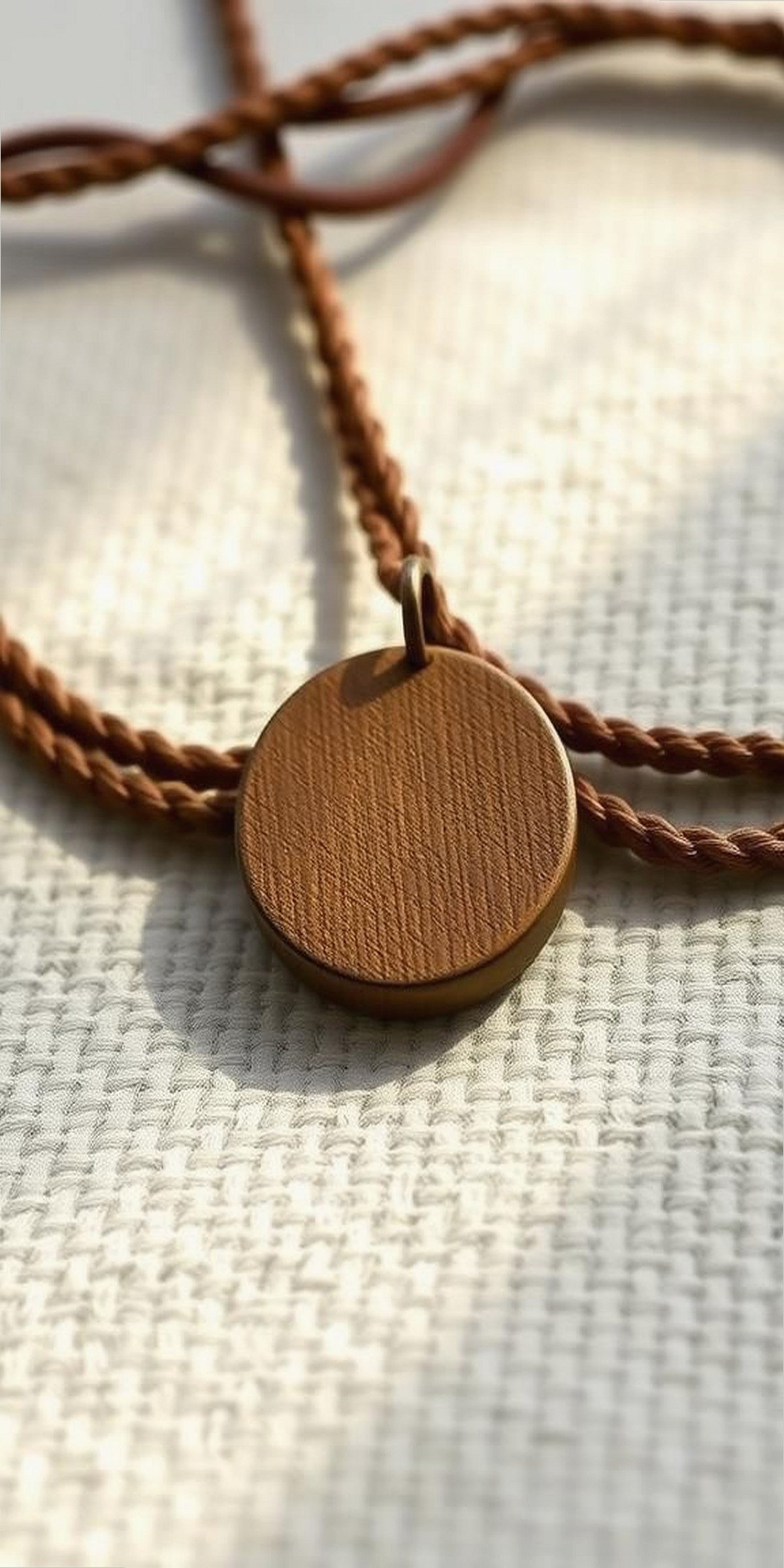 Rustic Charm Necklaces With Natural Wood Pendants