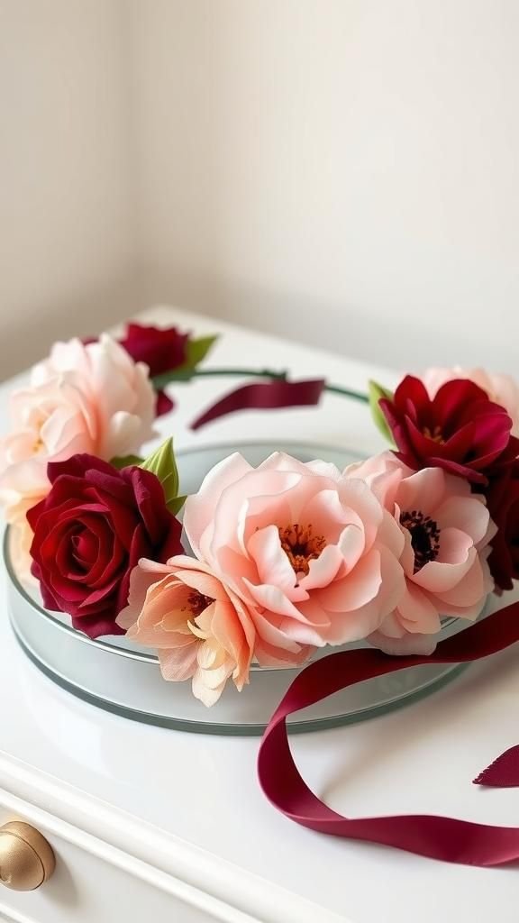 Silk Flowers Forever Crown For Year-Round Wear