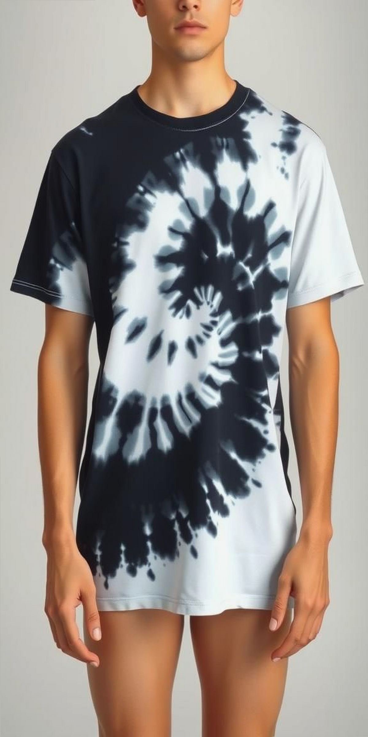 Negative Space Tie-Dye for Bold Contrasts