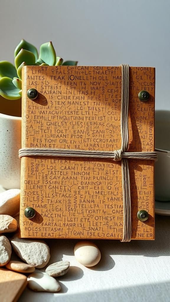 Eco-Friendly Cork Cover Journal With Soft Grip