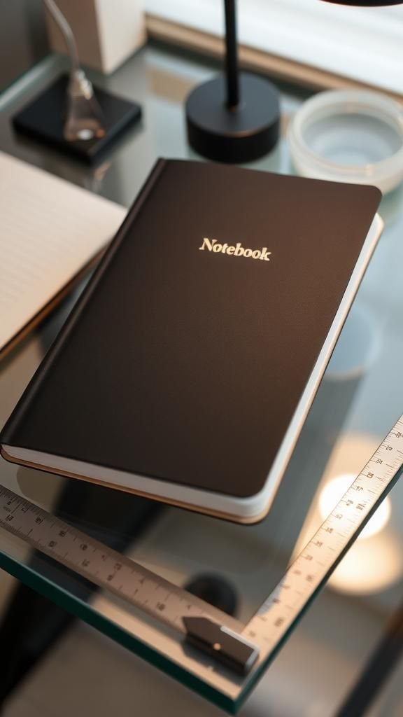Minimalist Foil-Stamped Notebook With Sleek Edges