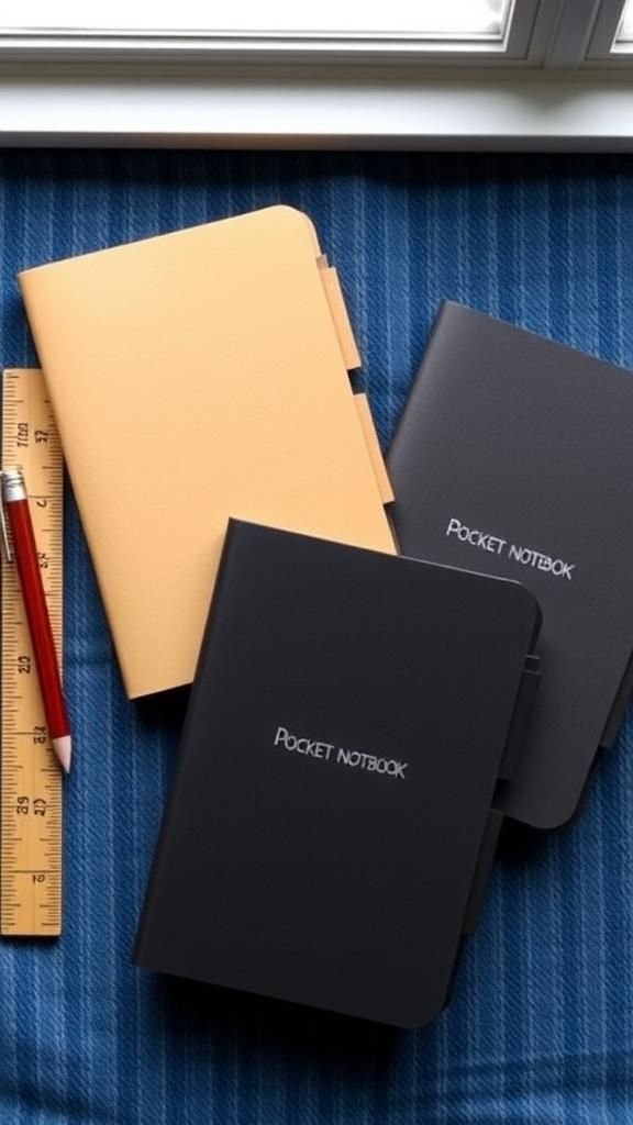 Pocket Field Notes With Rustic Kraft And Grid