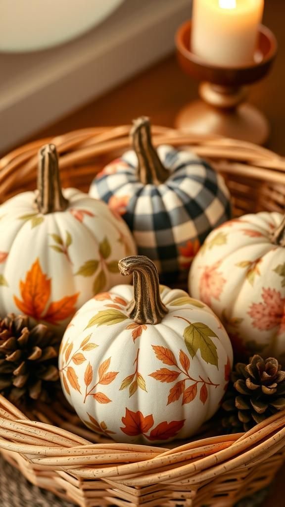 Decorative Napkin Pumpkins For Cozy Autumn