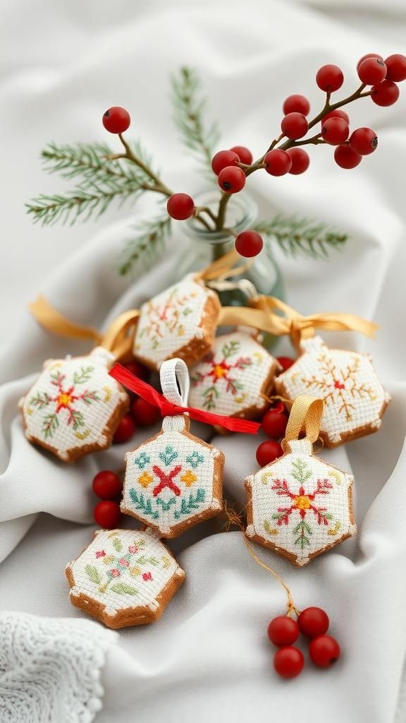 Holiday Ornaments In Sleek Minimal Motifs