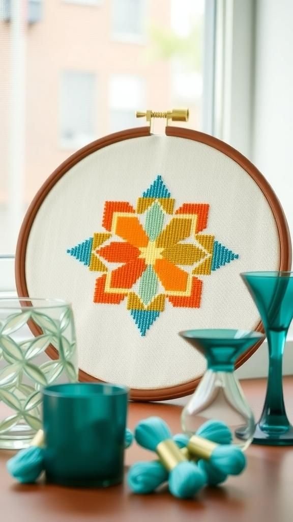 Mid-Century Shapes In Retro Citrus Tones