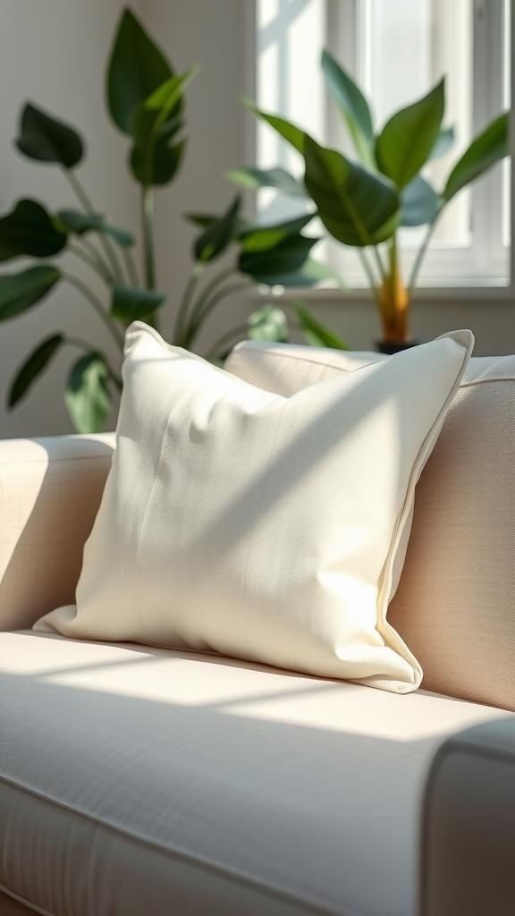 Envelope-Style Pillow Cover Using Fusible Hem Tape