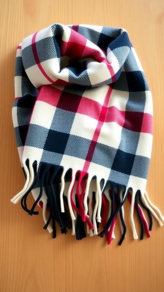 Soft Fringed Flannel Scarf For Chilly Days