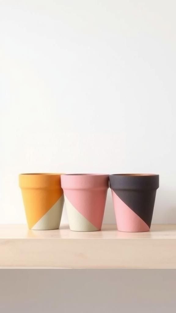 Modern Color-Blocked Geometry With Crisp Tape Lines