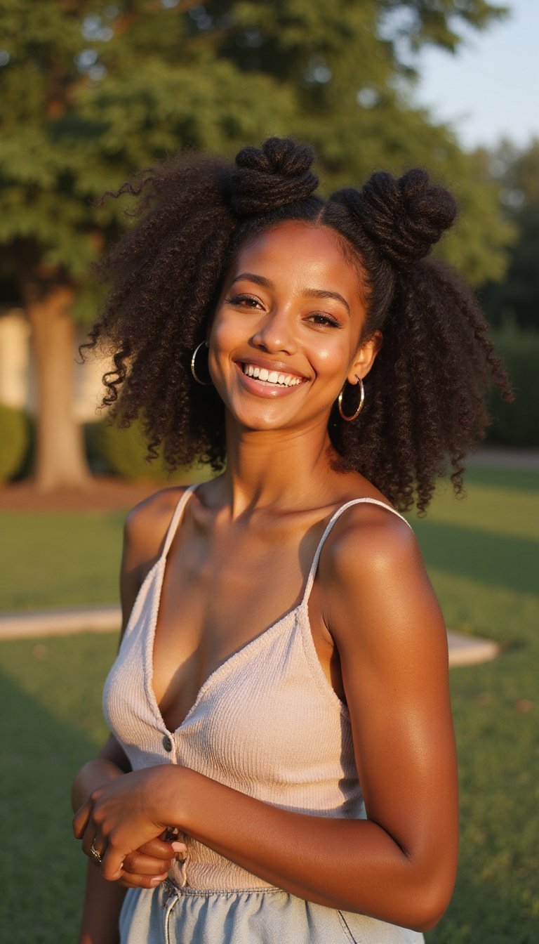 Bantu Knot Crown For Textured Elegance