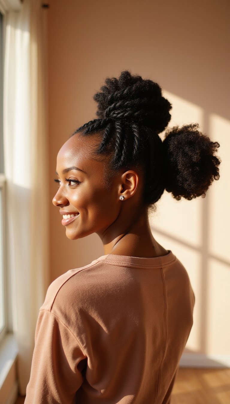 Jumbo Twist Top Knot For Big Texture