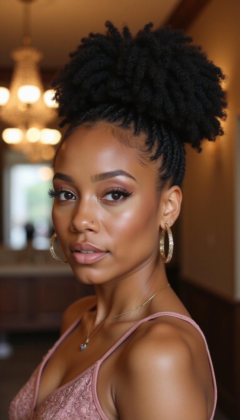 Mini Twists Updo With Polished Finish