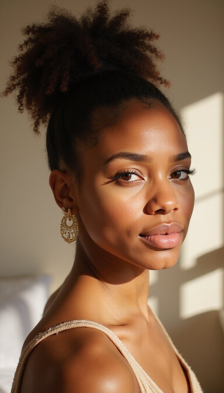 Pineapple Updo For Volume And Shape