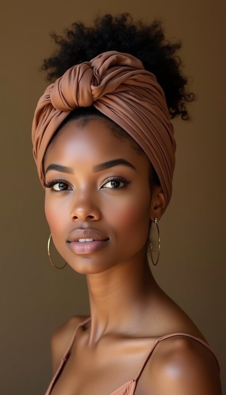 Textured Updo With Silk Satin Wrap