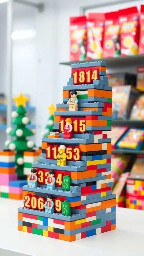 Building Bricks Minifigure Advent Display Stand