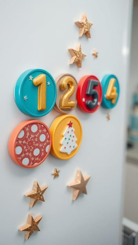 Magnetic Cookie Tin Lid Calendar For The Fridge