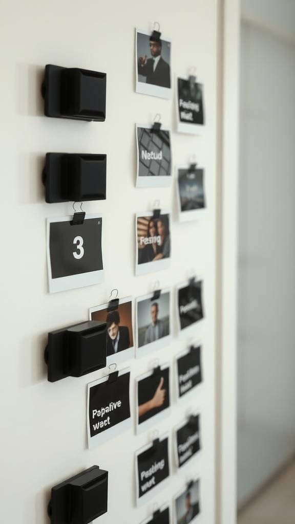 Photo Strip Advent With Mini Prints And Clips