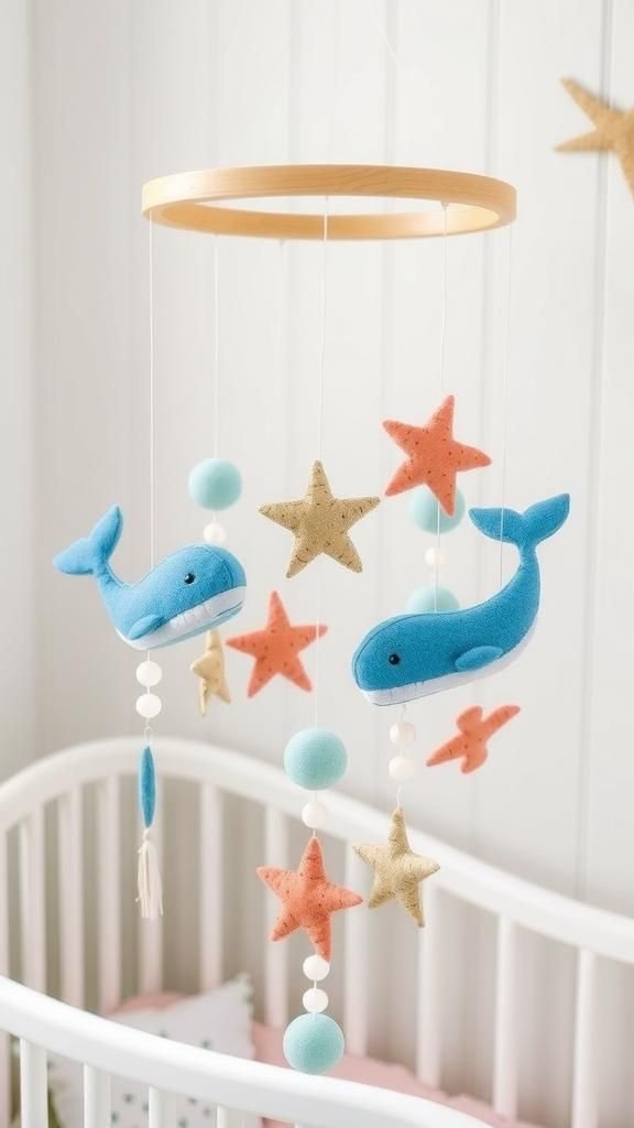 Ocean Wonders With Whales, Shells, And Coral