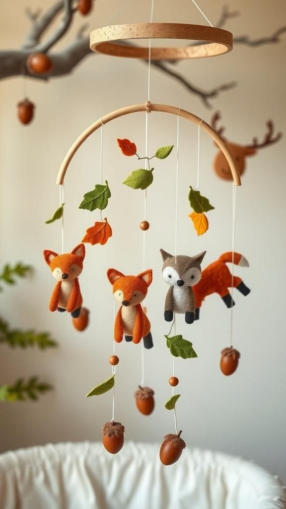 Woodland Animals With Mossy Green Accents