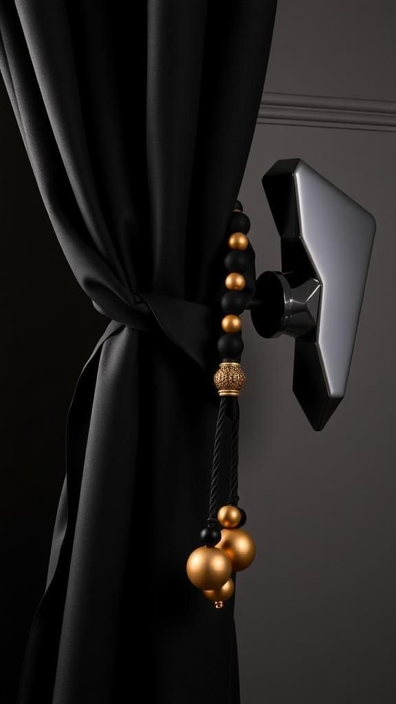 Art Deco Geometric Beads With Satin Cord