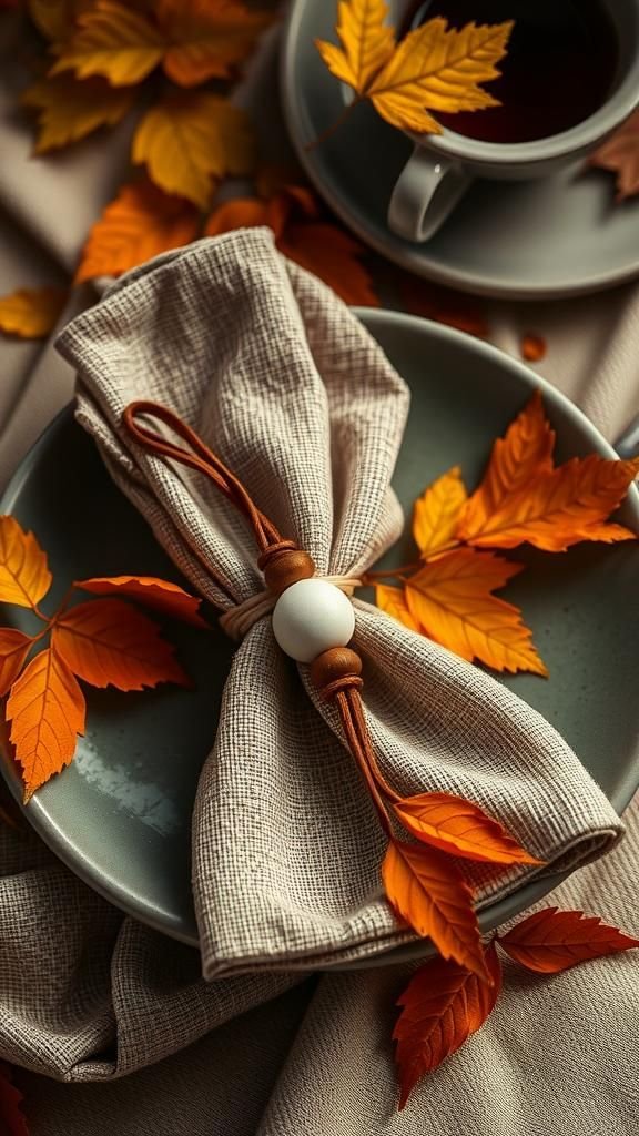 Rustic Leather Cord With Mixed Beads