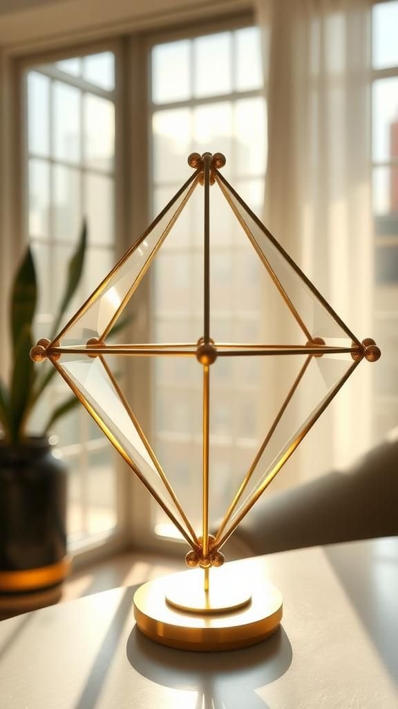 Himmeli-Inspired Prism With Bead Accents