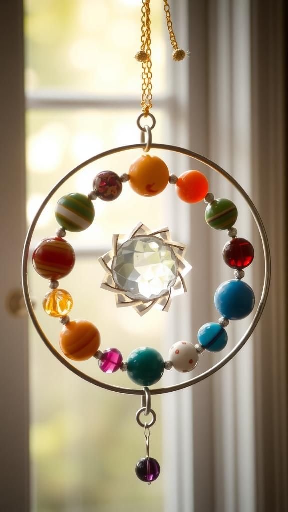 Solar System Orbit Hoop With Planet Beads