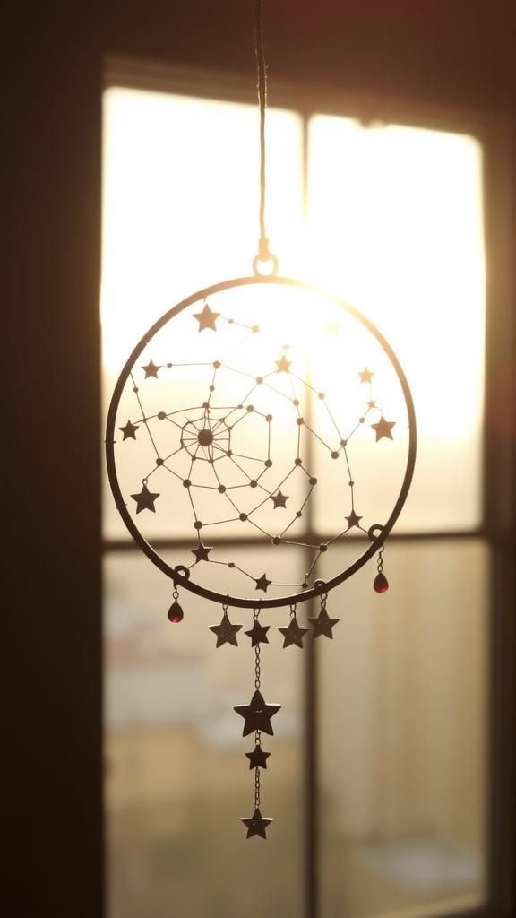 Zodiac Constellation Ring With Starry Beads