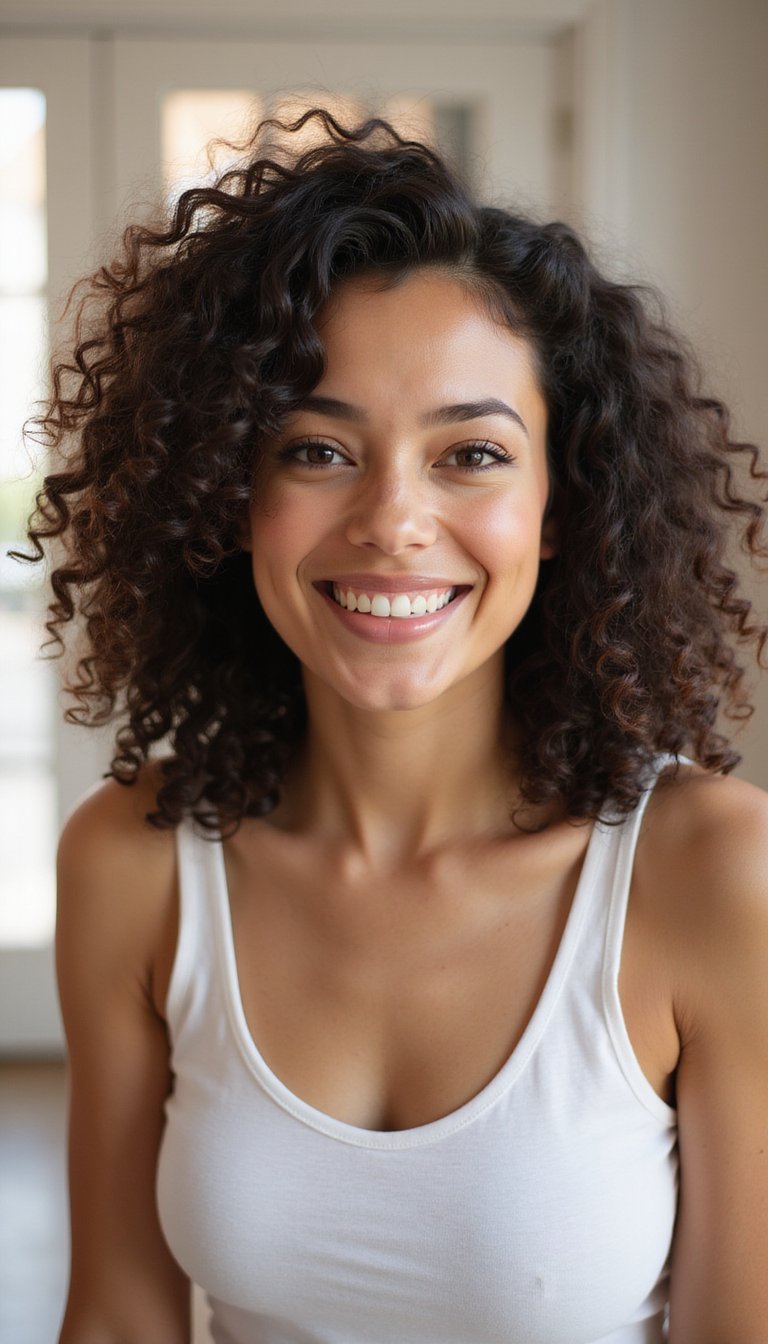 Curly Blowout For Defined Bounce And Shape