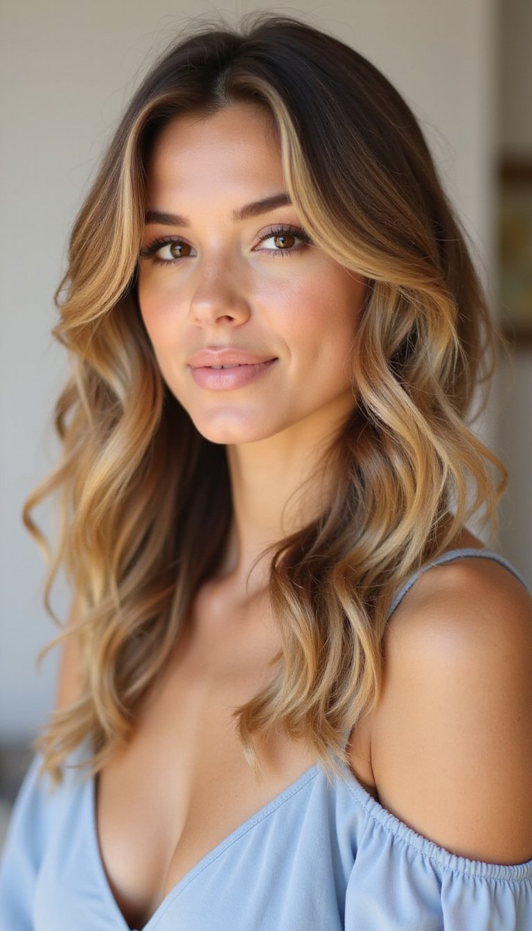 Soft Beachy Blowout With Loose Effortless Waves