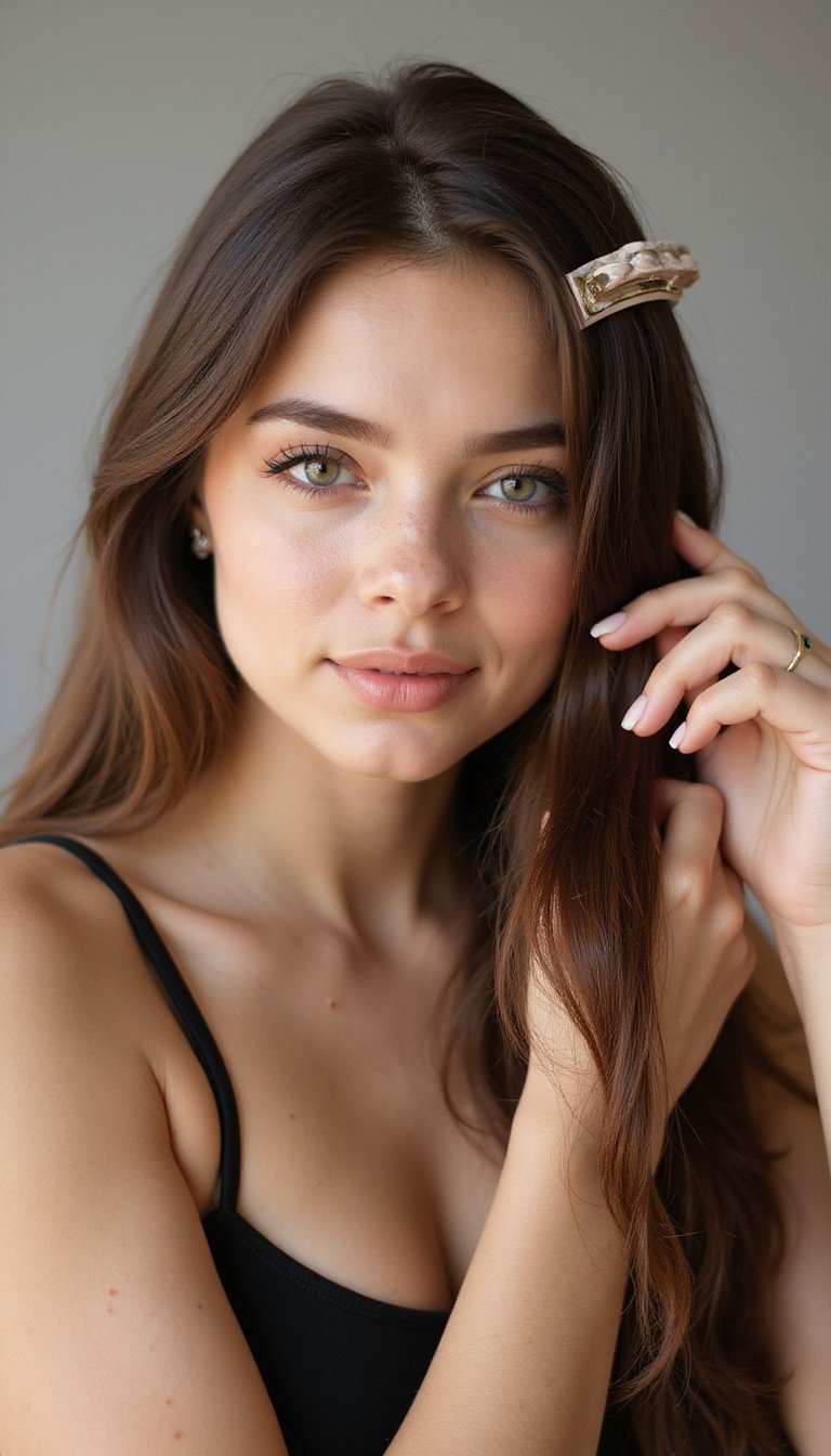 Asymmetrical Slide Clip For Chic Off-Center Part