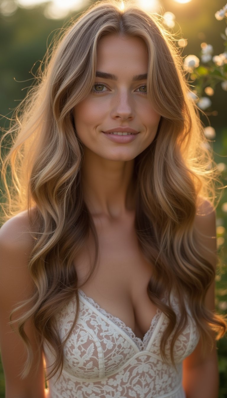 Romantic Long Bixie With Soft Waves