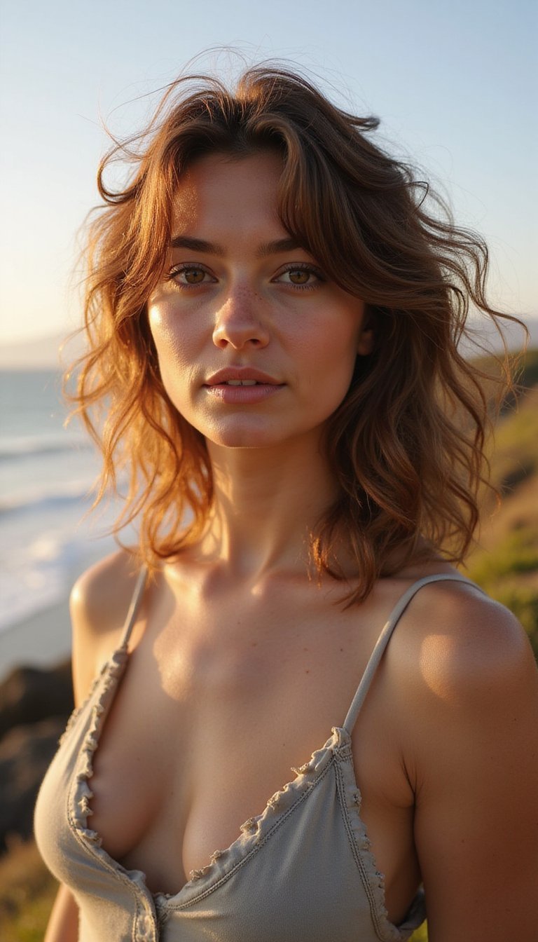 Tousled Bixie With Sun Kissed Highlights