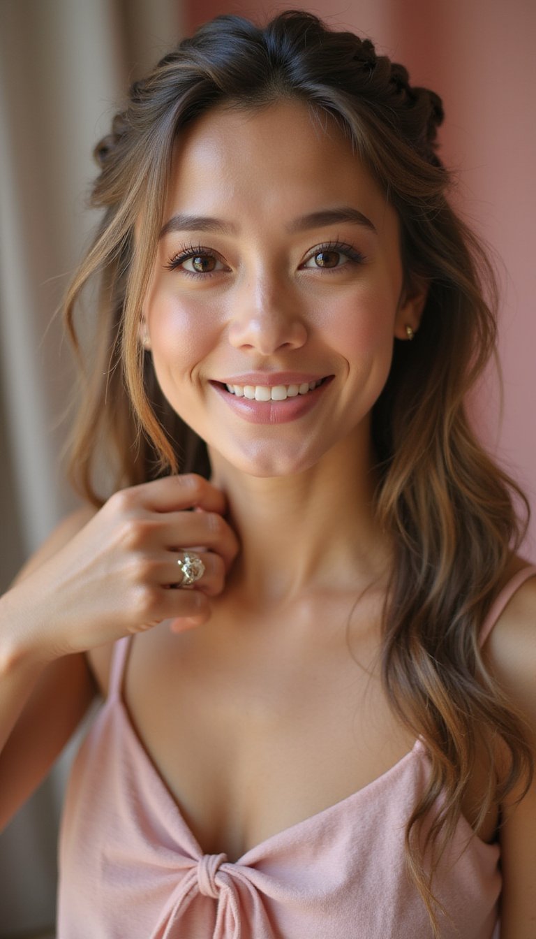 Braided Crown Into French Twist Combo Style