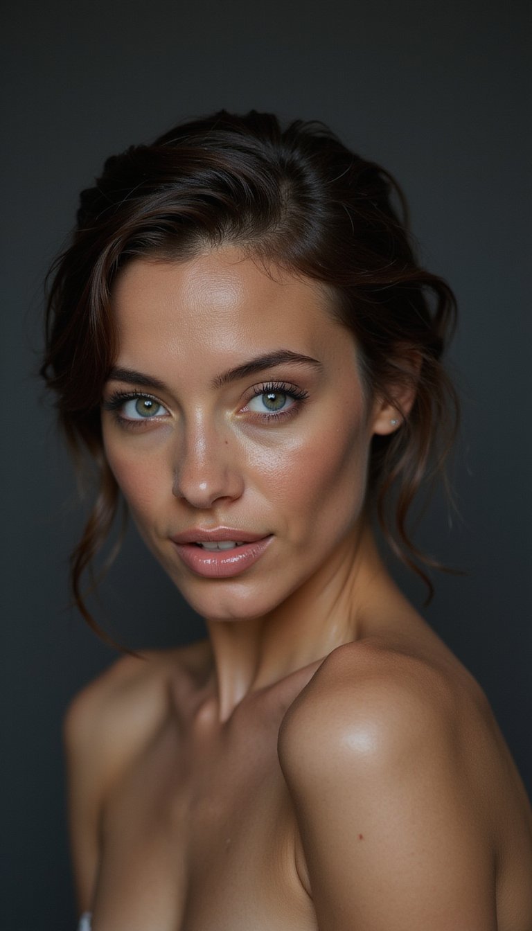 Sleek Wet Look French Twist For Night Out