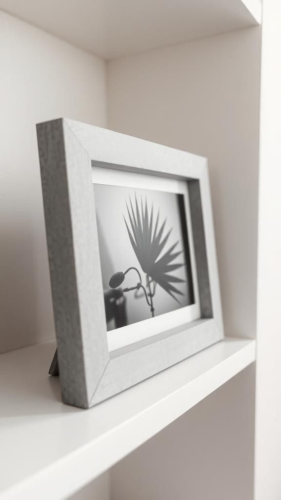 Angular Concrete Photo Frame With Thin Bezel