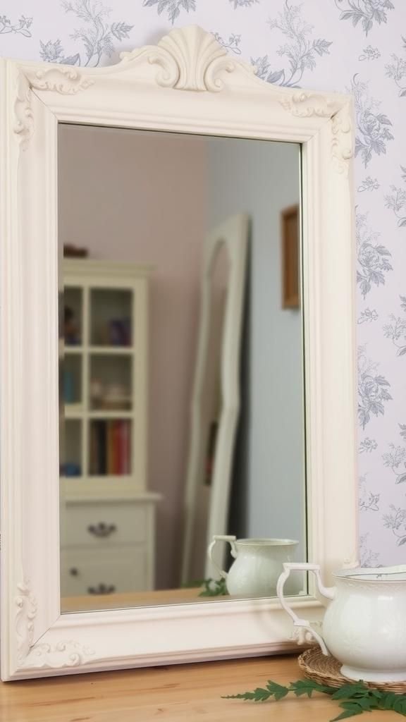 Chalky Patina Frame For French Country Charm