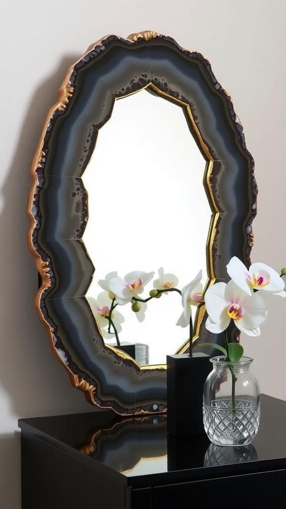 Geode Slice Accents And Agate Edge Highlights