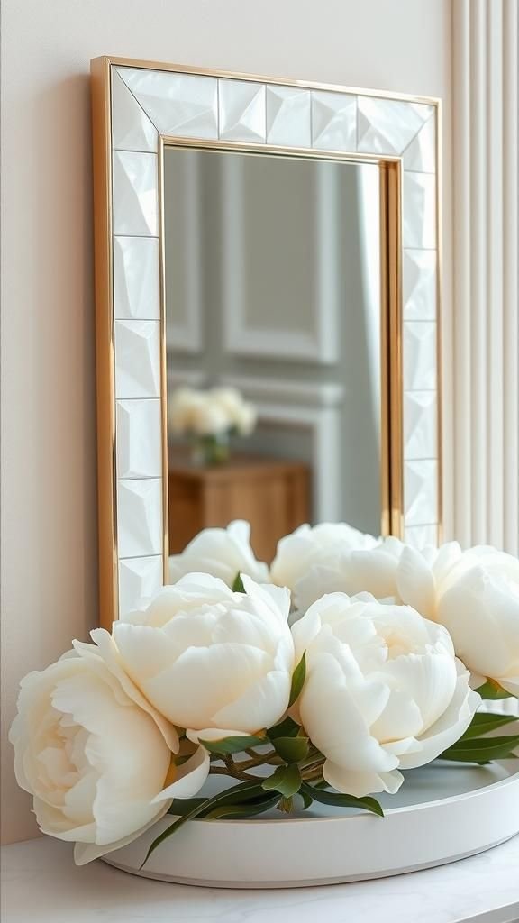 Mother-Of-Pearl Inlay Sparkle Around The Perimeter