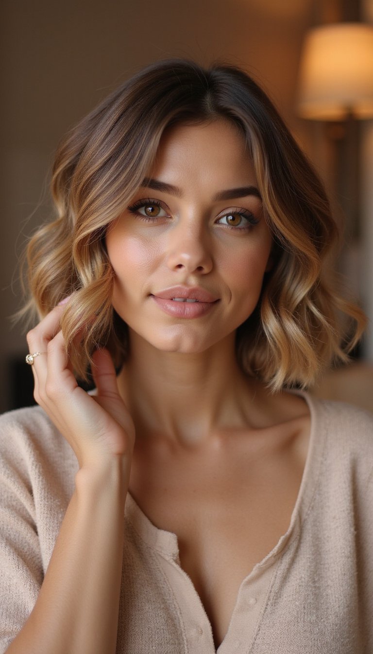 Soft S-Curl Lob With Natural Shine