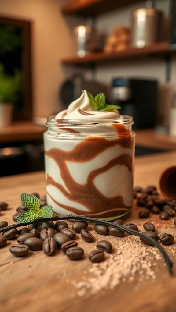 Peppermint Mocha Swirl Whipped Body Butter