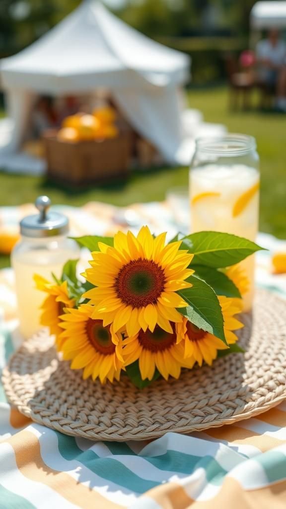 Sunflower Halo For Summer Festivals And Picnics