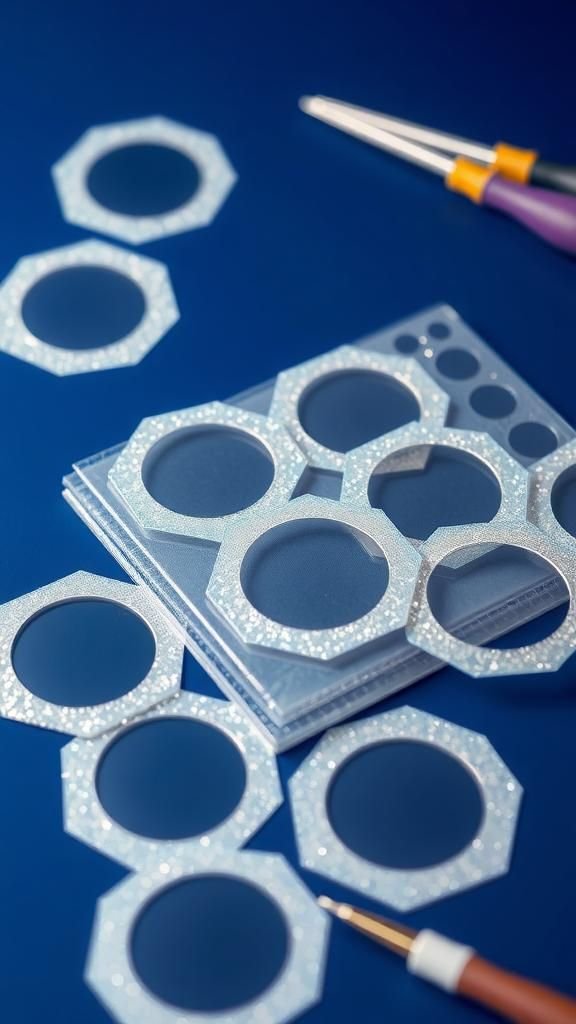 Glitter Outline Stickers With Sparkly Contour Lines