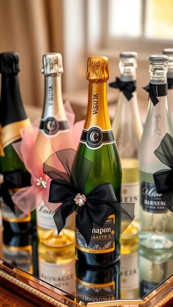 Tulle Bottle Sleeves For Party Tables